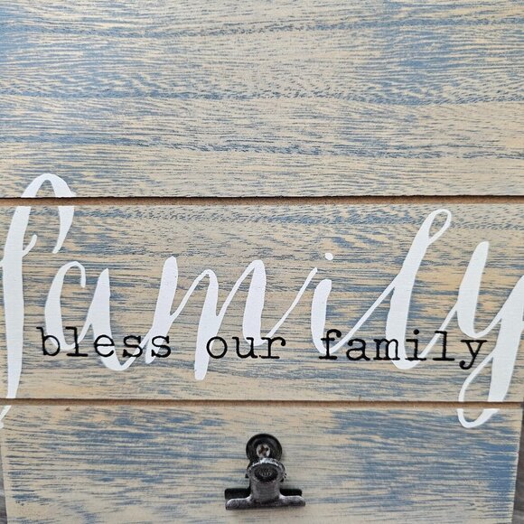💎Wood Grain Inspirational Family Photo New Table Wall Art Hanging Wooden Sign - Picture 2 of 5